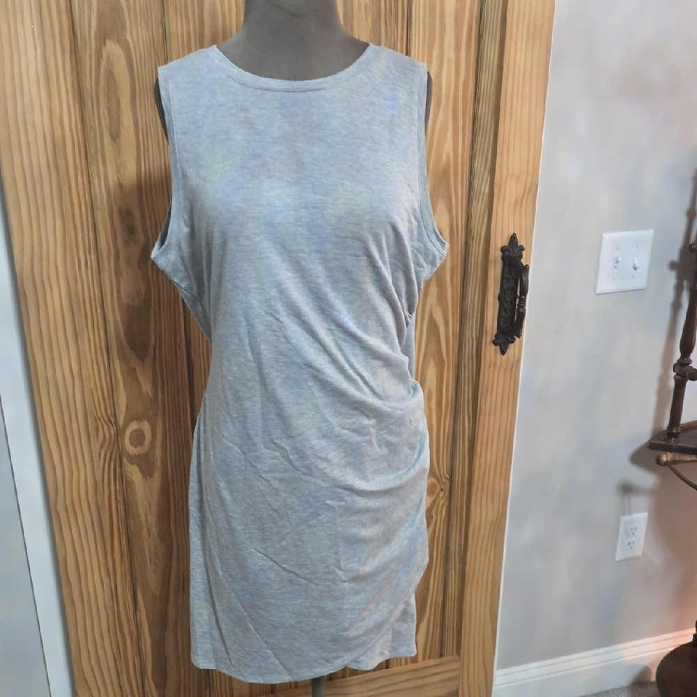 Nine West Light Gray Sleeveless Mini Dress